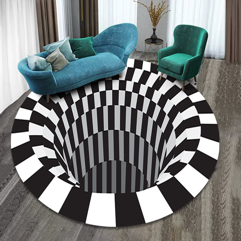 IllusionGlide™ | 3D Vortex Anti-Slip Illusion Rug