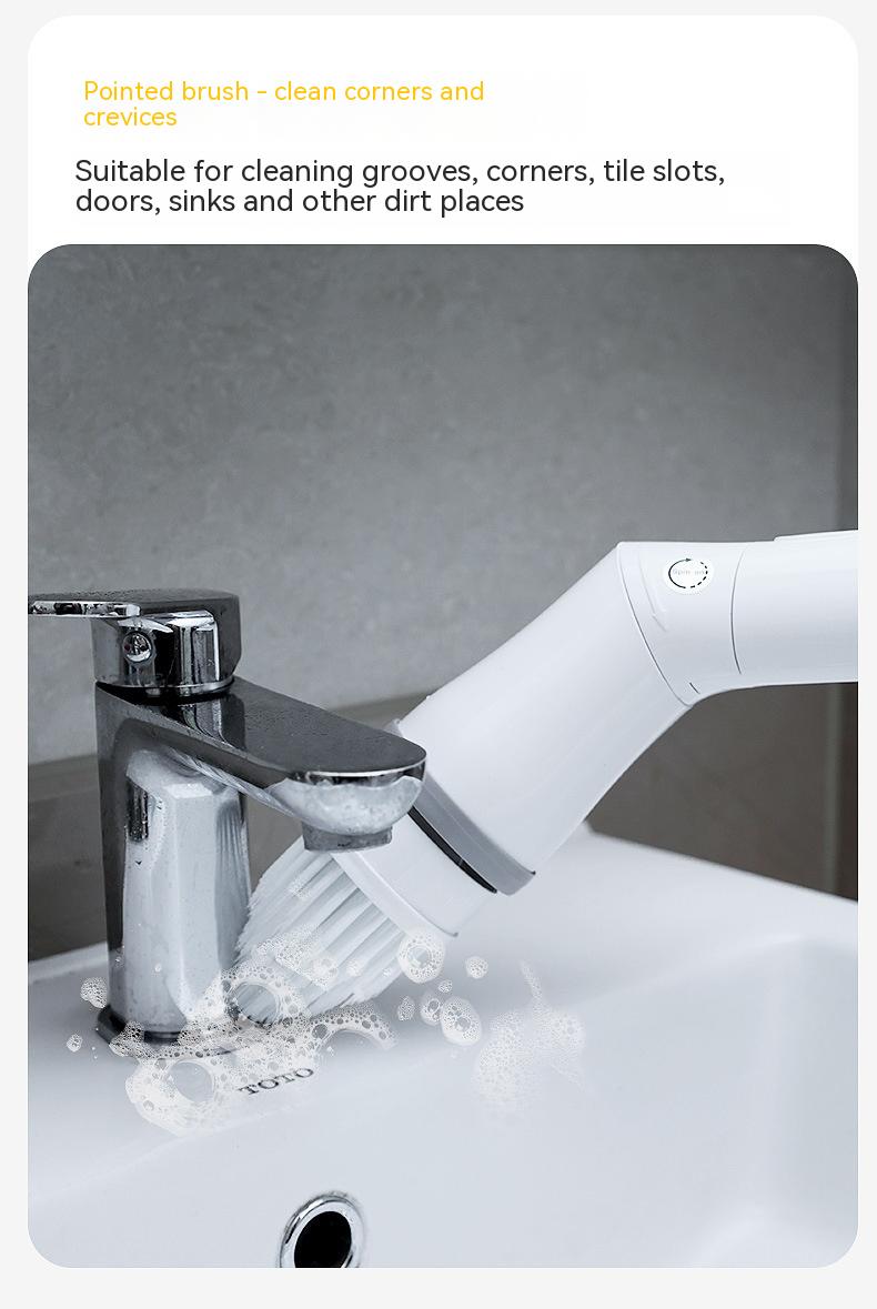 ScrubEase™ | Electric Multifunction Wall Scrubber Brush