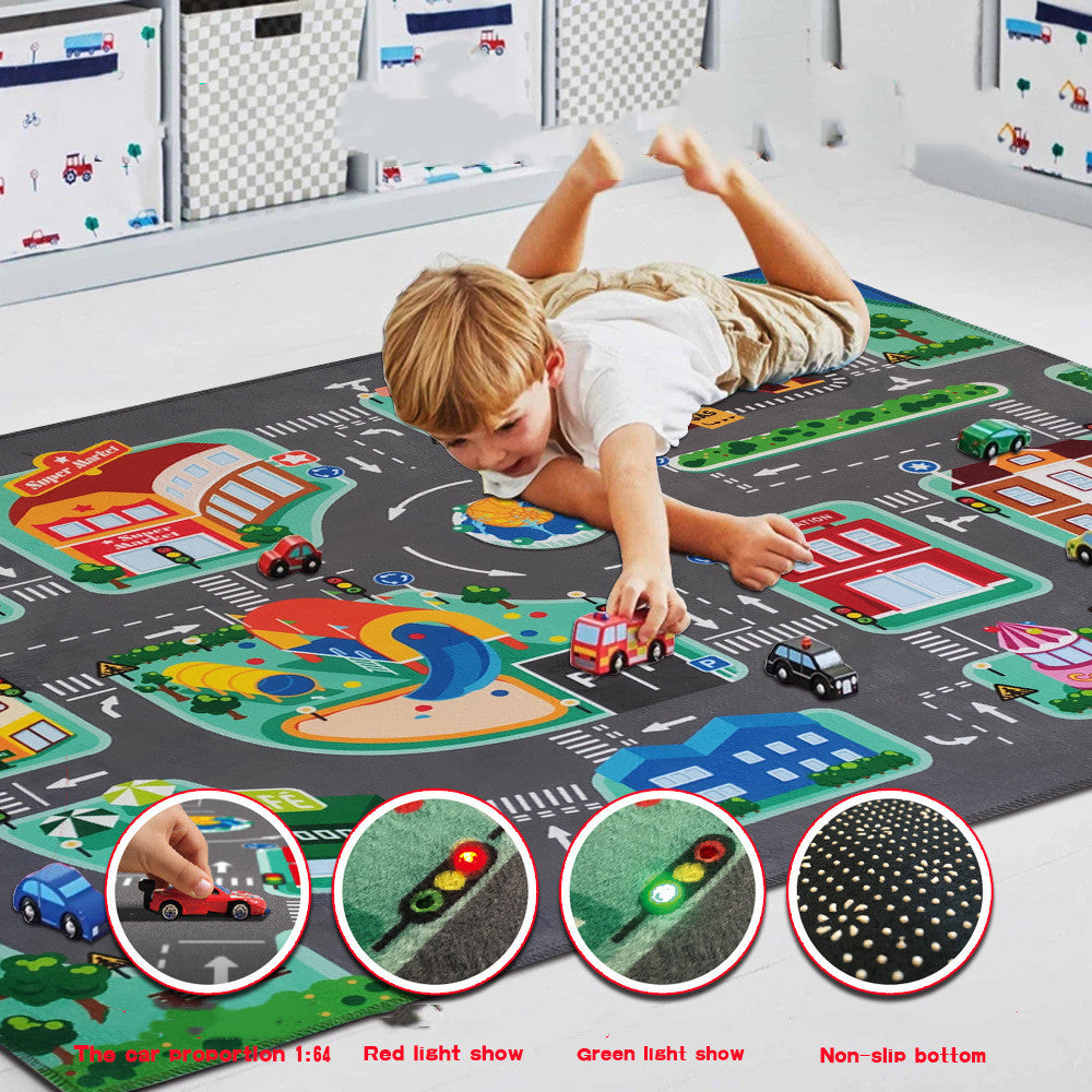 PlayGlow™ | LED Lighted Road Rugs for Kids' Play
