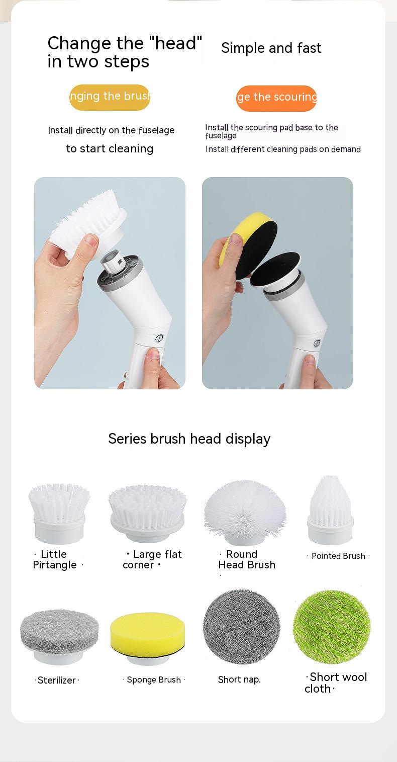 ScrubEase™ | Electric Multifunction Wall Scrubber Brush