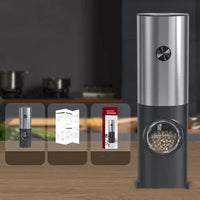 Premium Stainless Steel Pepper Grinder with Adjustable Coarseness Set